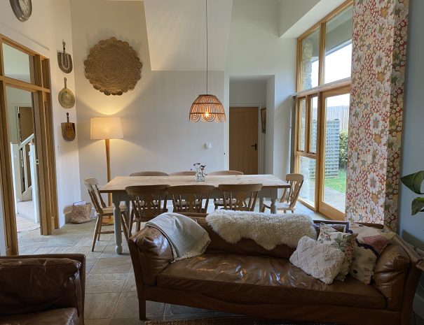 Living room and dining