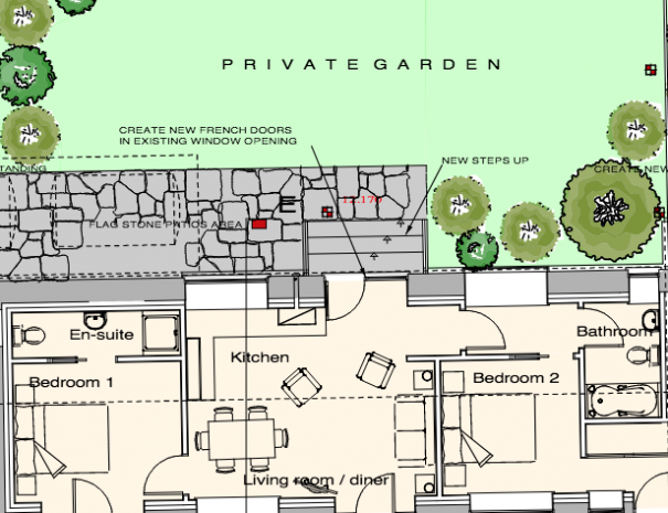 Floor Plan Bedroom 2 is a twin